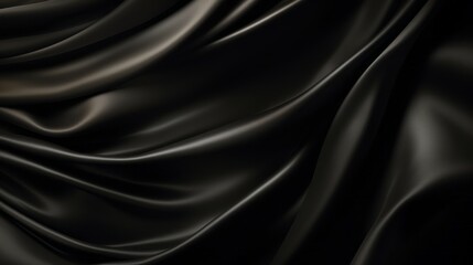 Fototapeta premium Silk Unfurled, Abstract Background with Luxurious Wavy Folds of Satin Velvet Material, generative ai.