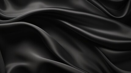 Silk Unfurled, Abstract Background with Luxurious Wavy Folds of Satin Velvet Material, generative ai.