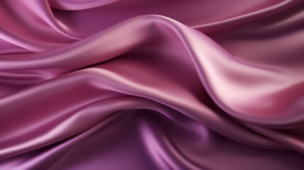 Obraz premium Silk Unfurled, Abstract Background with Luxurious Wavy Folds of Satin Velvet Material, generative ai.