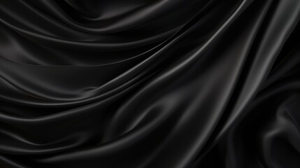 Fototapeta premium Silk Unfurled, Abstract Background with Luxurious Wavy Folds of Satin Velvet Material, generative ai.