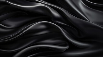 Silk Unfurled, Abstract Background with Luxurious Wavy Folds of Satin Velvet Material, generative ai.