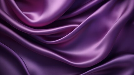 Fototapeta premium Silk Unfurled, Abstract Background with Luxurious Wavy Folds of Satin Velvet Material, generative ai.