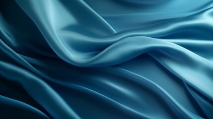 Fototapeta premium Silk Unfurled, Abstract Background with Luxurious Wavy Folds of Satin Velvet Material, generative ai.