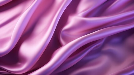 Obraz premium Silk Unfurled, Abstract Background with Luxurious Wavy Folds of Satin Velvet Material, generative ai.
