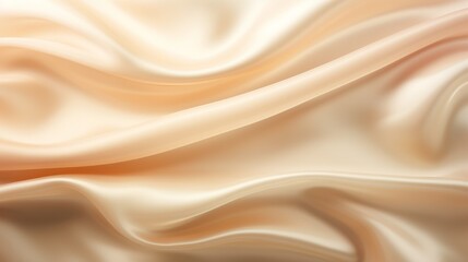 Obraz premium Silk Unfurled, Abstract Background with Luxurious Wavy Folds of Satin Velvet Material, generative ai.