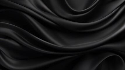 Silk Unfurled, Abstract Background with Luxurious Wavy Folds of Satin Velvet Material, generative ai.