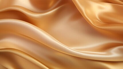Obraz premium Silk Unfurled, Abstract Background with Luxurious Wavy Folds of Satin Velvet Material, generative ai.