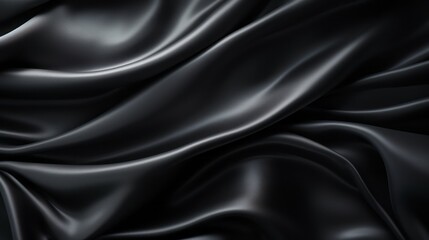 Fototapeta premium Silk Unfurled, Abstract Background with Luxurious Wavy Folds of Satin Velvet Material, generative ai.