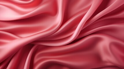 Obraz premium Silk Unfurled, Abstract Background with Luxurious Wavy Folds of Satin Velvet Material, generative ai.