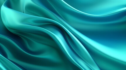 Obraz premium Silk Unfurled, Abstract Background with Luxurious Wavy Folds of Satin Velvet Material, generative ai.