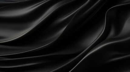 Obraz premium Silk Unfurled, Abstract Background with Luxurious Wavy Folds of Satin Velvet Material, generative ai.