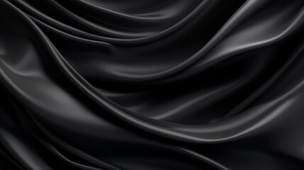 Silk Unfurled, Abstract Background with Luxurious Wavy Folds of Satin Velvet Material, generative ai.