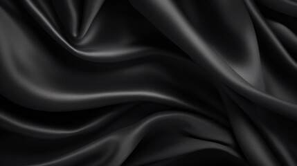 Obraz premium Silk Unfurled, Abstract Background with Luxurious Wavy Folds of Satin Velvet Material, generative ai.