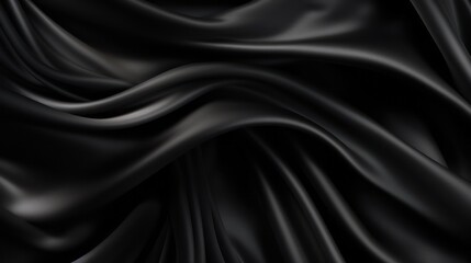 Fototapeta premium Silk Unfurled, Abstract Background with Luxurious Wavy Folds of Satin Velvet Material, generative ai.