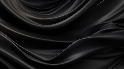 Silk Unfurled, Abstract Background with Luxurious Wavy Folds of Satin Velvet Material, generative ai.