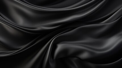 Fototapeta premium Silk Unfurled, Abstract Background with Luxurious Wavy Folds of Satin Velvet Material, generative ai.