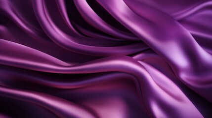 Obraz premium Silk Unfurled, Abstract Background with Luxurious Wavy Folds of Satin Velvet Material, generative ai.