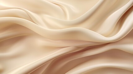 Fototapeta premium Silk Unfurled, Abstract Background with Luxurious Wavy Folds of Satin Velvet Material, generative ai.