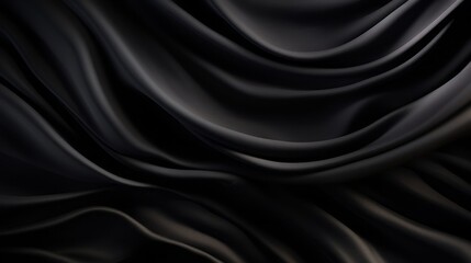 Silk Unfurled, Abstract Background with Luxurious Wavy Folds of Satin Velvet Material, generative ai.