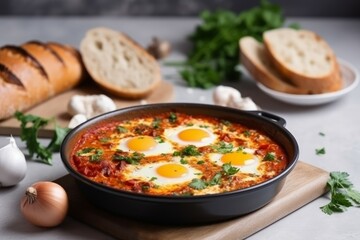Shakshouka traditional arabic. Generate Ai