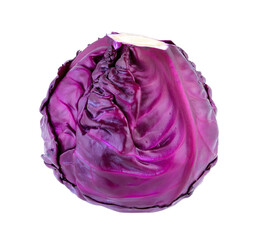 Purple cabbage isolated on transparent png