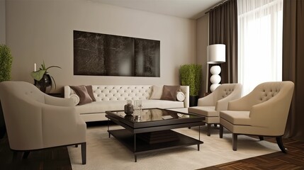 Beautiful Living Room in New Luxury Home