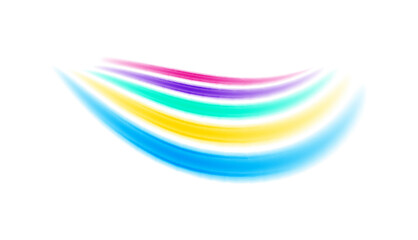 A vibrant and playful design featuring rainbow-color lines arranged in a dynamic composition, perfect for adding a pop of color to any project