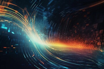 Obraz premium Abstract technology background Ai Generated