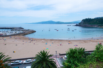 Coast of Atlantic Ocean in Getaria, Spain