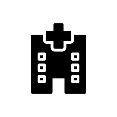 hospital glyph icon