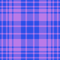 Check background textile of fabric seamless texture with a plaid tartan vector pattern.