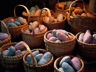 brown_wood_baskets_are_filled_with_sweet_potatoes

