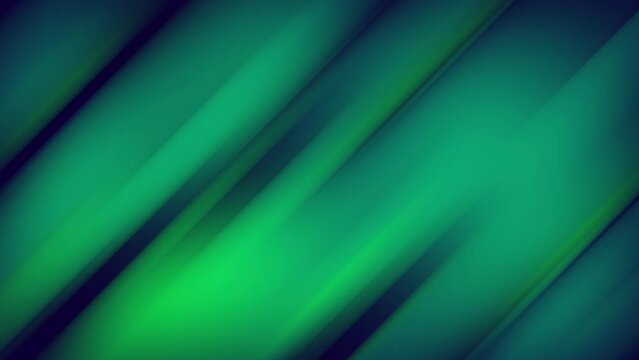 Animation of abstract dark green and purple neon lights in motion