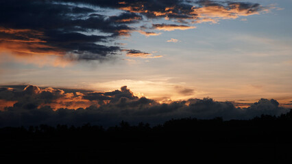 sunrise over the mountains