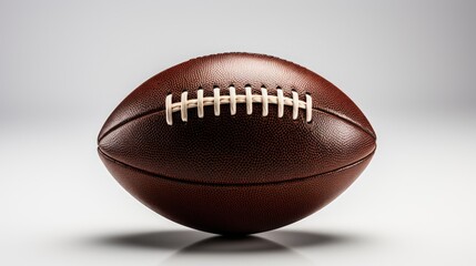 American football is isolated on white background