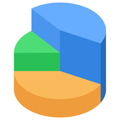 3d pie icon