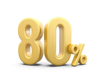Promotion 80 Percent Golden Number 