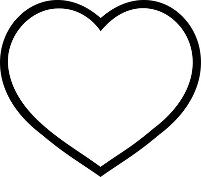recommend clip art: Heart flat style Icon , Love Symbol Valentine's Day isolated on white background illustration 