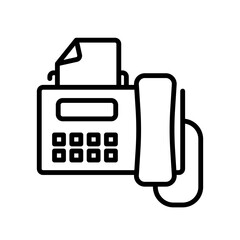 communication fax sign symbol vector