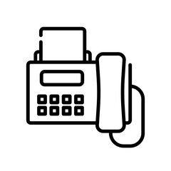 communication fax sign symbol vector