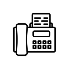 communication fax sign symbol vector