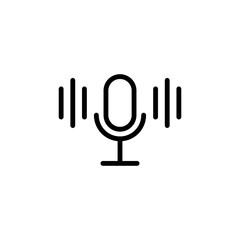 communication mic sign symbol vector