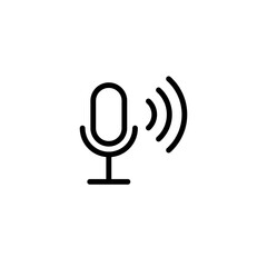 communication mic sign symbol vector