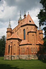 Obraz premium A vertical shot of a druskininku baznycia