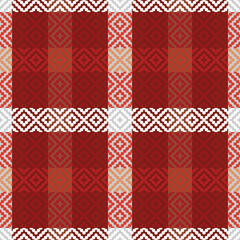 Classic Scottish Tartan Design. Checker Pattern. Traditional Scottish Woven Fabric. Lumberjack Shirt Flannel Textile. Pattern Tile Swatch Included.