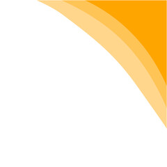 Flat Style Orange Curve Corners