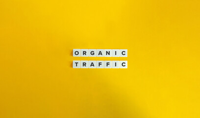 Organic Traffic Term and Concept Image.
