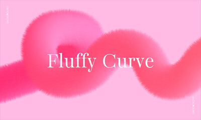 Fluffy curved shapes backgrounds