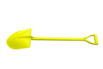 White shovel isolated on white background.
