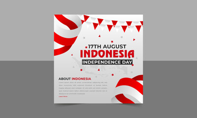 A banner design for the happy Indonesia Independence Day Celebration, Indonesia Indonesia day celebration banner flyer design